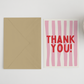 Thank You A6/5x7 card: Cello Bag (Biodegradeable) / A6