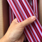 AUTUMN PINSTRIPES INDIVIDUAL : White/navy