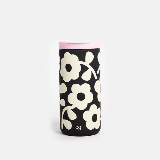 Floral Stainless Steel Travel Mug