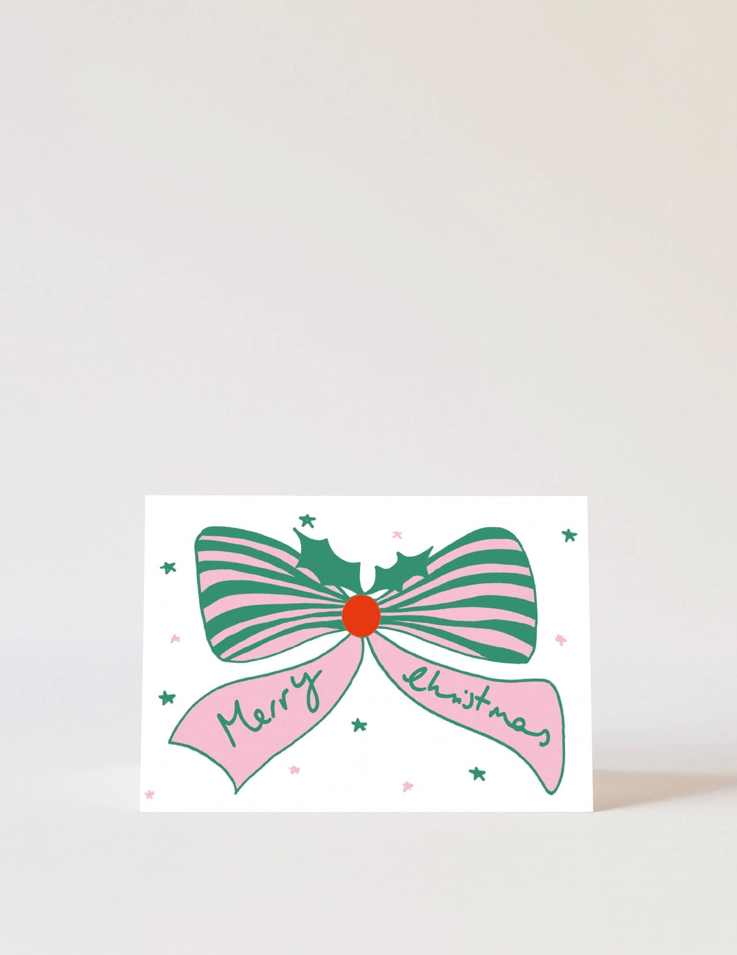 Bow Merry Christmas Card