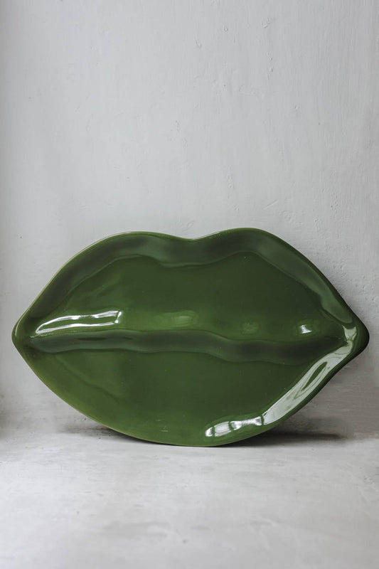 Lip plate, green