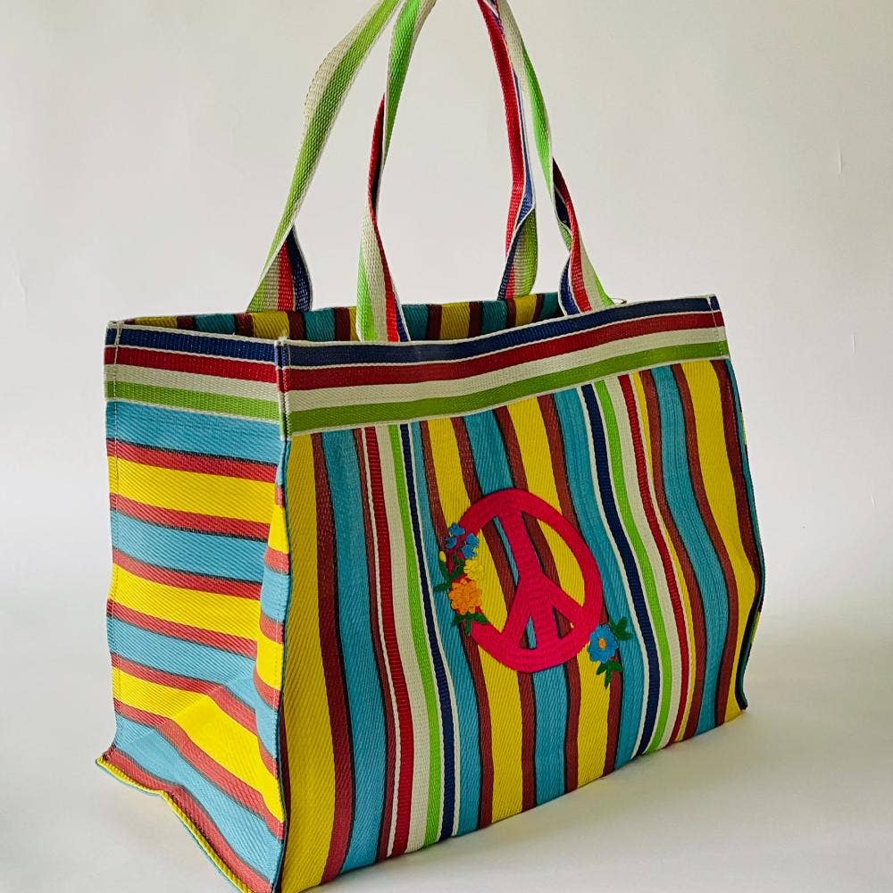 XL Recycled Plastic Peace Shopper