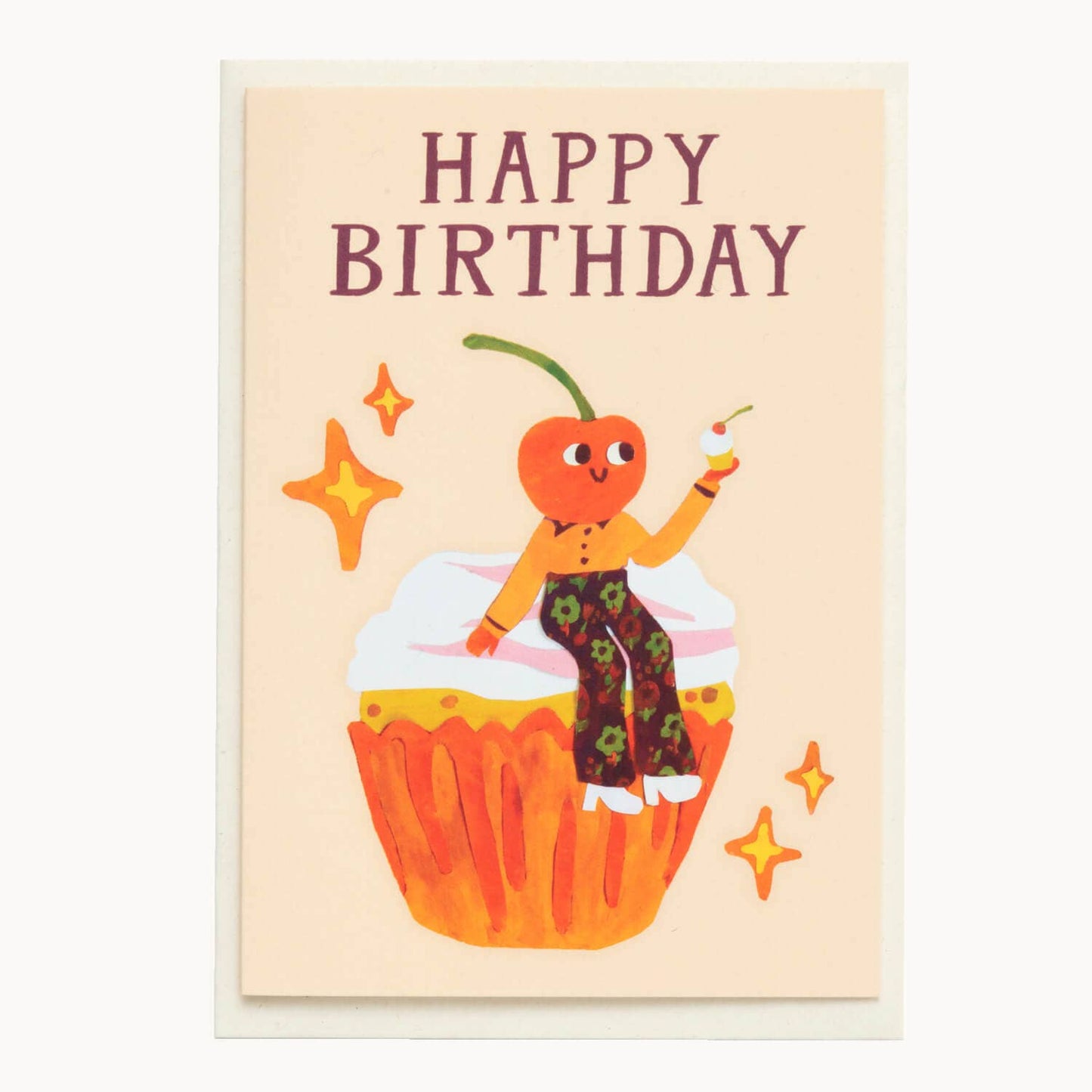 Happy Birthday Cherry Cupcake