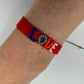 LOVE material bracelet : Red