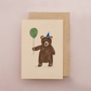 Birthday Bear Card, Children's Celebration Parents Cards for