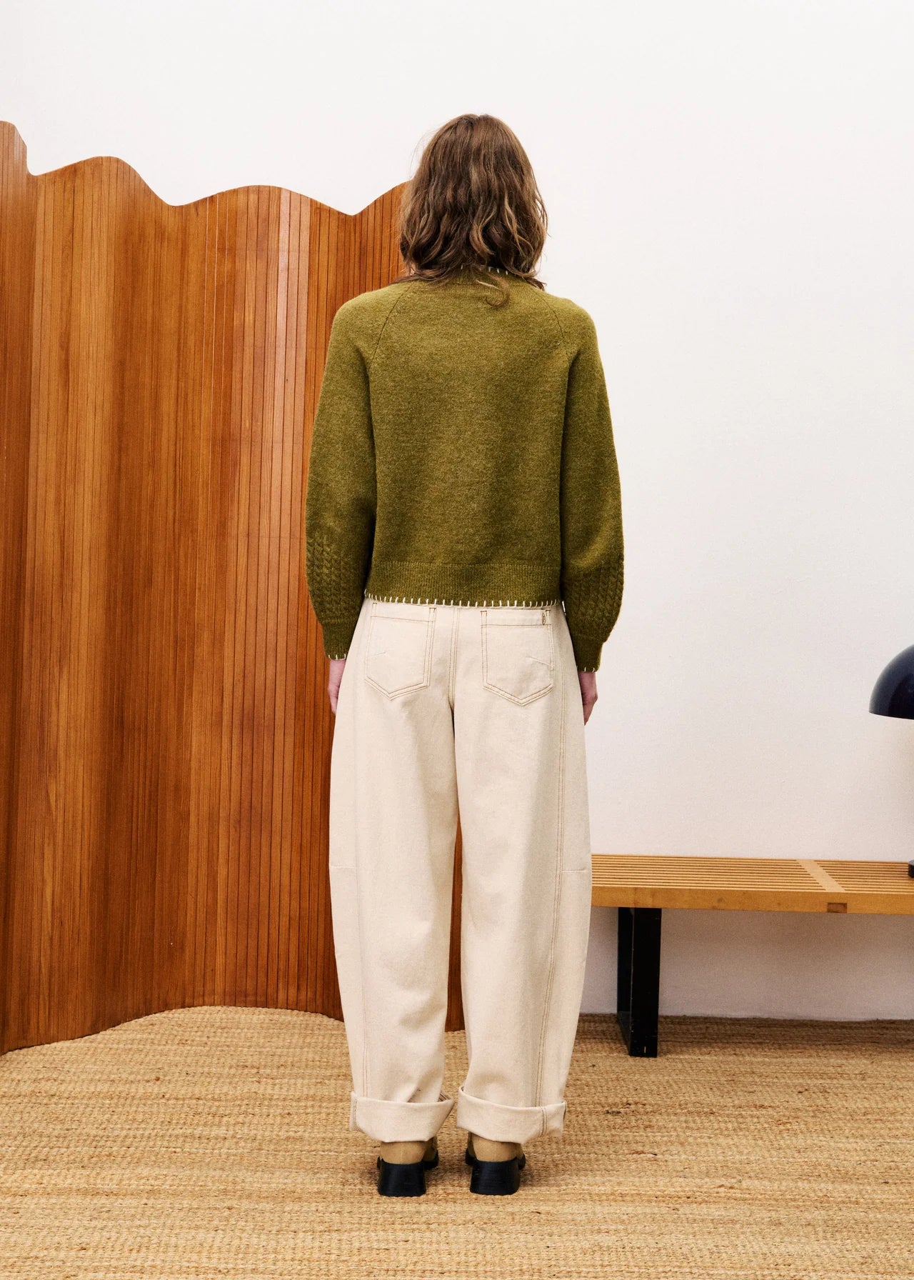 BERGAMOT KHAKI CARDIGAN