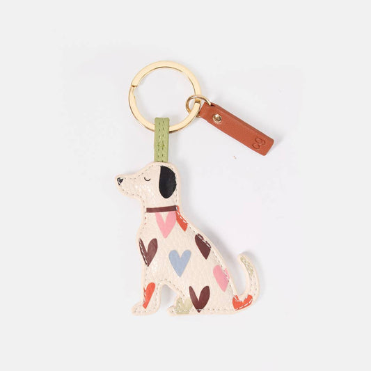 Multi Little Hearts Labrador Novelty Keyring