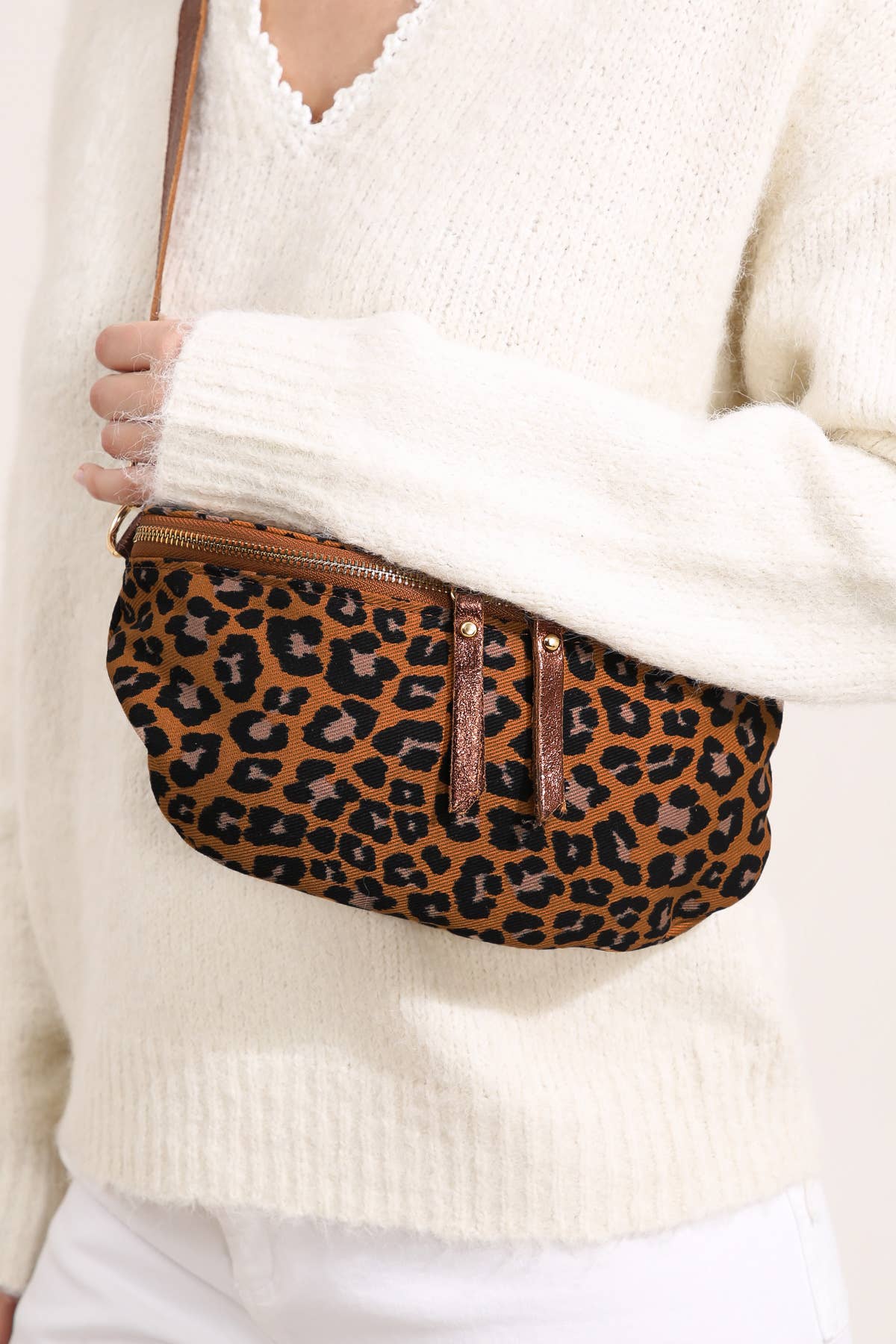 Rosalia Bag: Camel Leopard