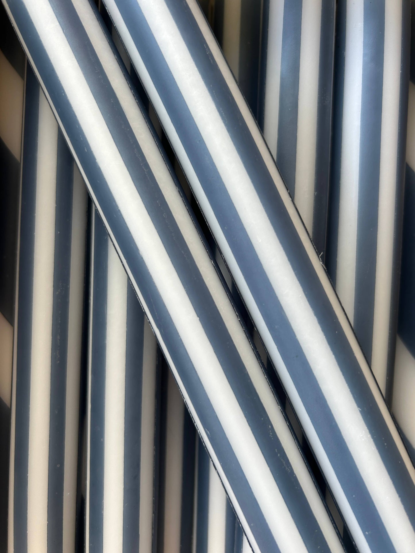 AUTUMN PINSTRIPES INDIVIDUAL : White/navy