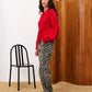 LEOPARD BOBTAIL JEANS