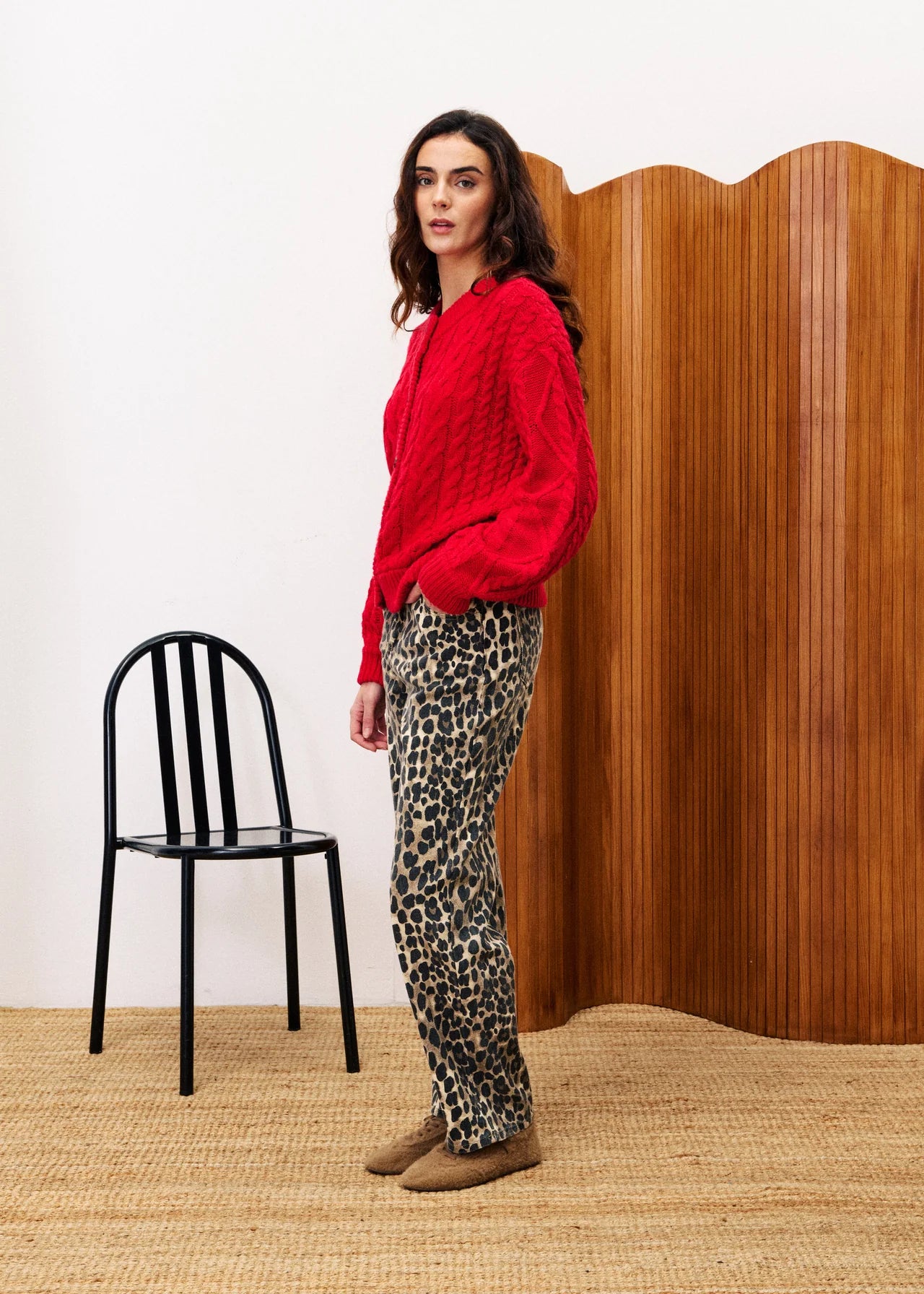 LEOPARD BOBTAIL JEANS