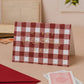 'Happy Valentine's Day' Red Gingham Valentine's Card: Naked