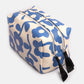 Blue Floral Large Travel Wash Bag