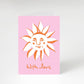 With Love Sunshine Card: Pink / Matte