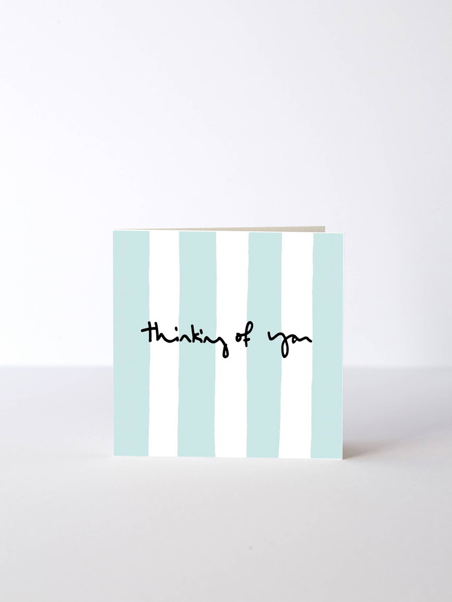 Thinking of you Stripe Card: Blue / Matte