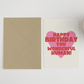 Happy Birthday you wonderful human A6/5x7 card: Naked (no clasp or cello) / A6