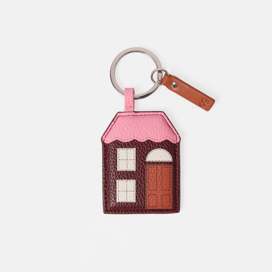 Wine/Pink House Novelty Keyring