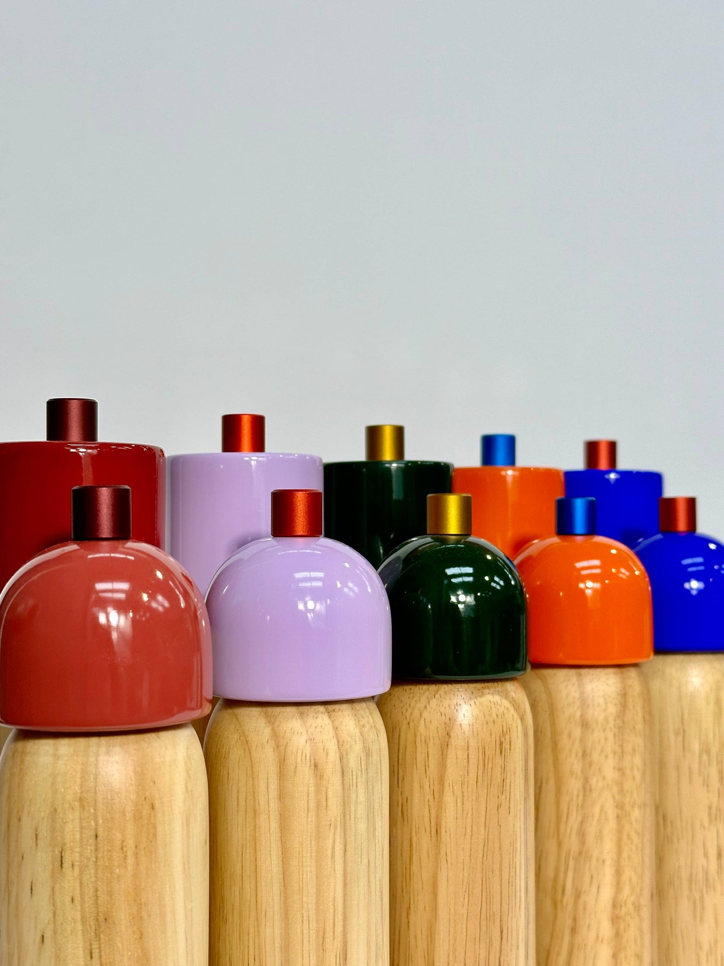 Salt & Pepper Grinder - Orange & Blue: Medium