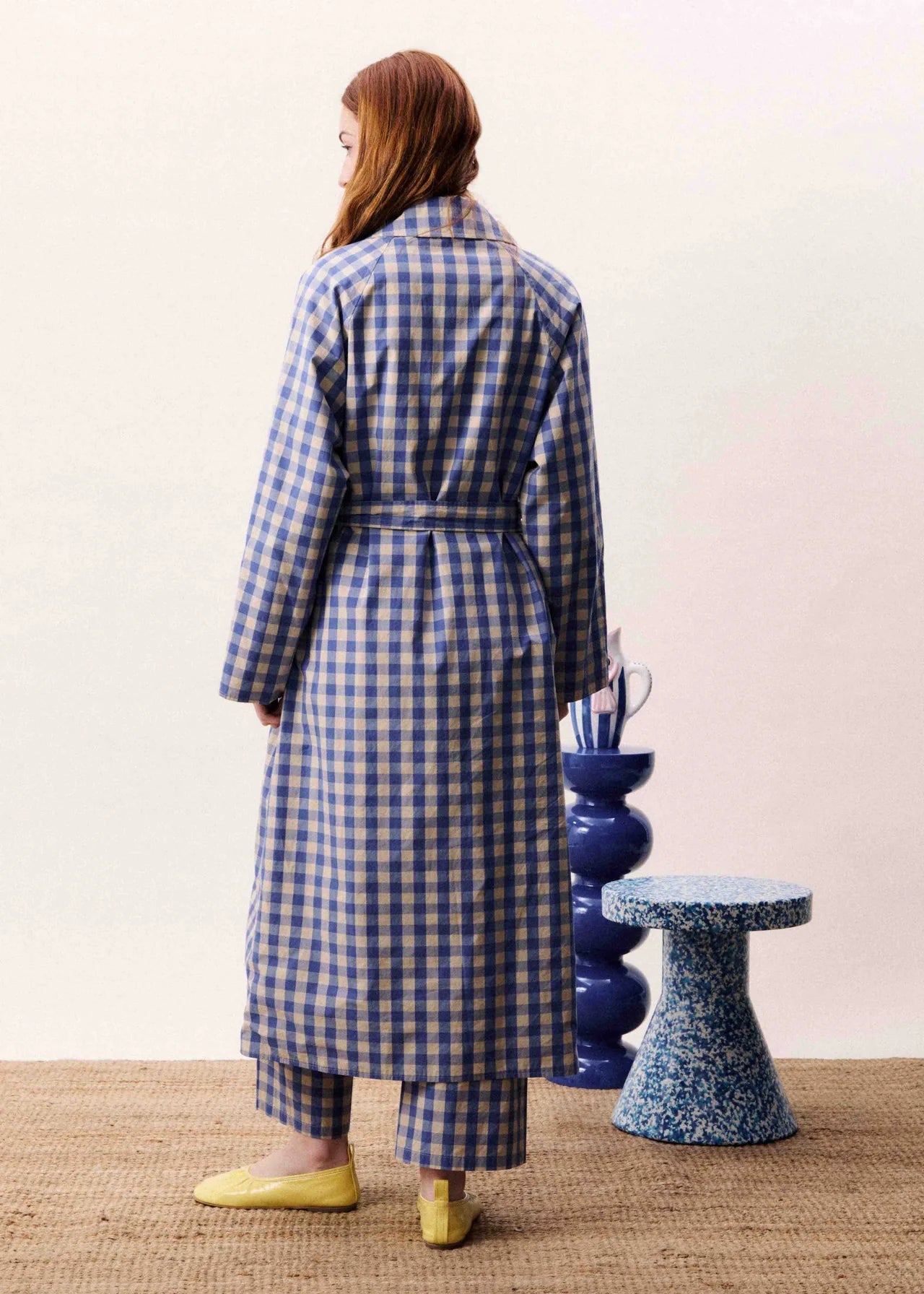 POCAHONTAS TRENCH AZURE BLUE