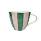 Purple Green Stripe Mug