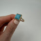 Stone marble ring : Light Blue