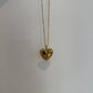 Chunky gem Heart necklace : Multicolored