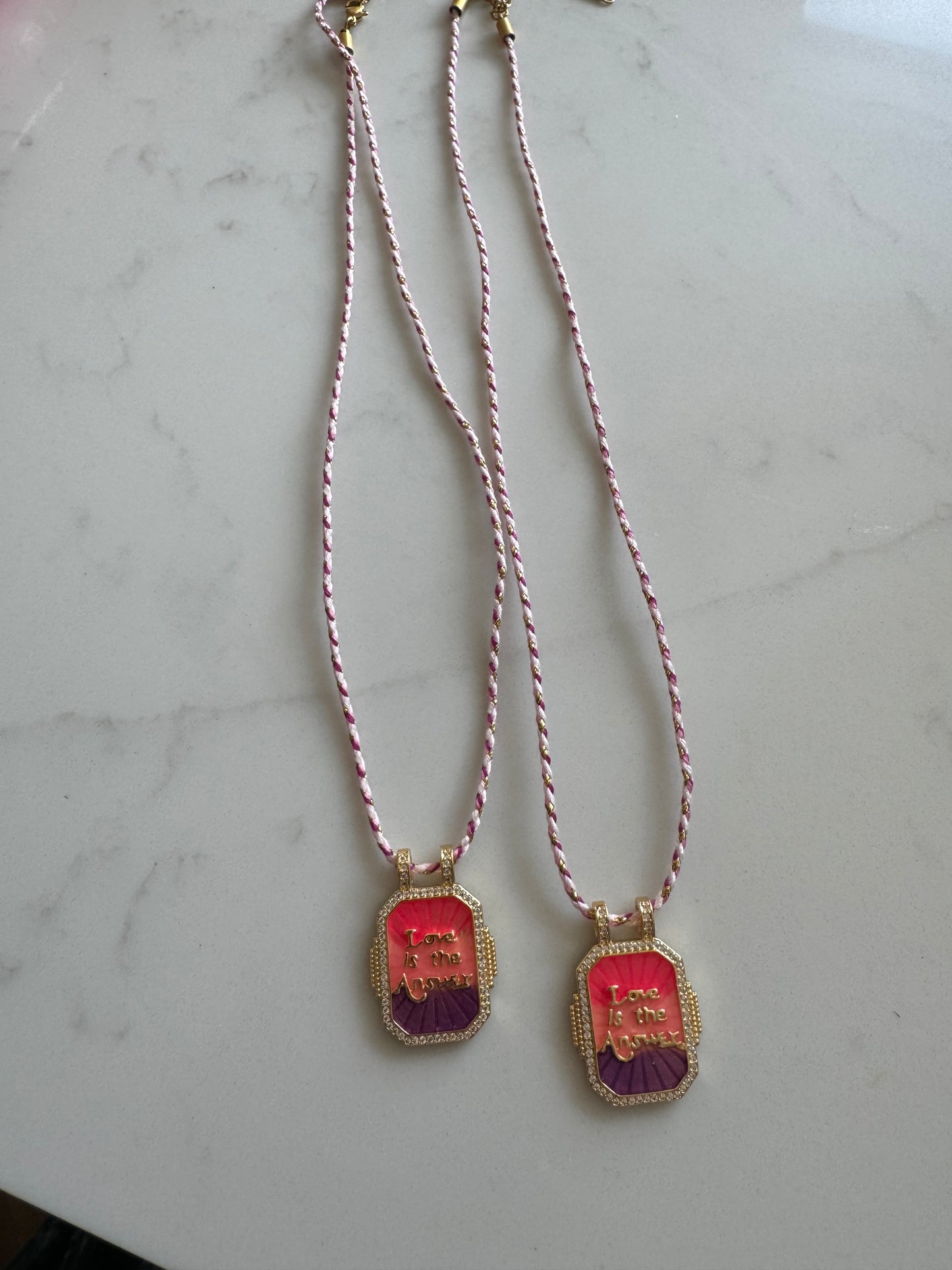 Love is the answer necklace