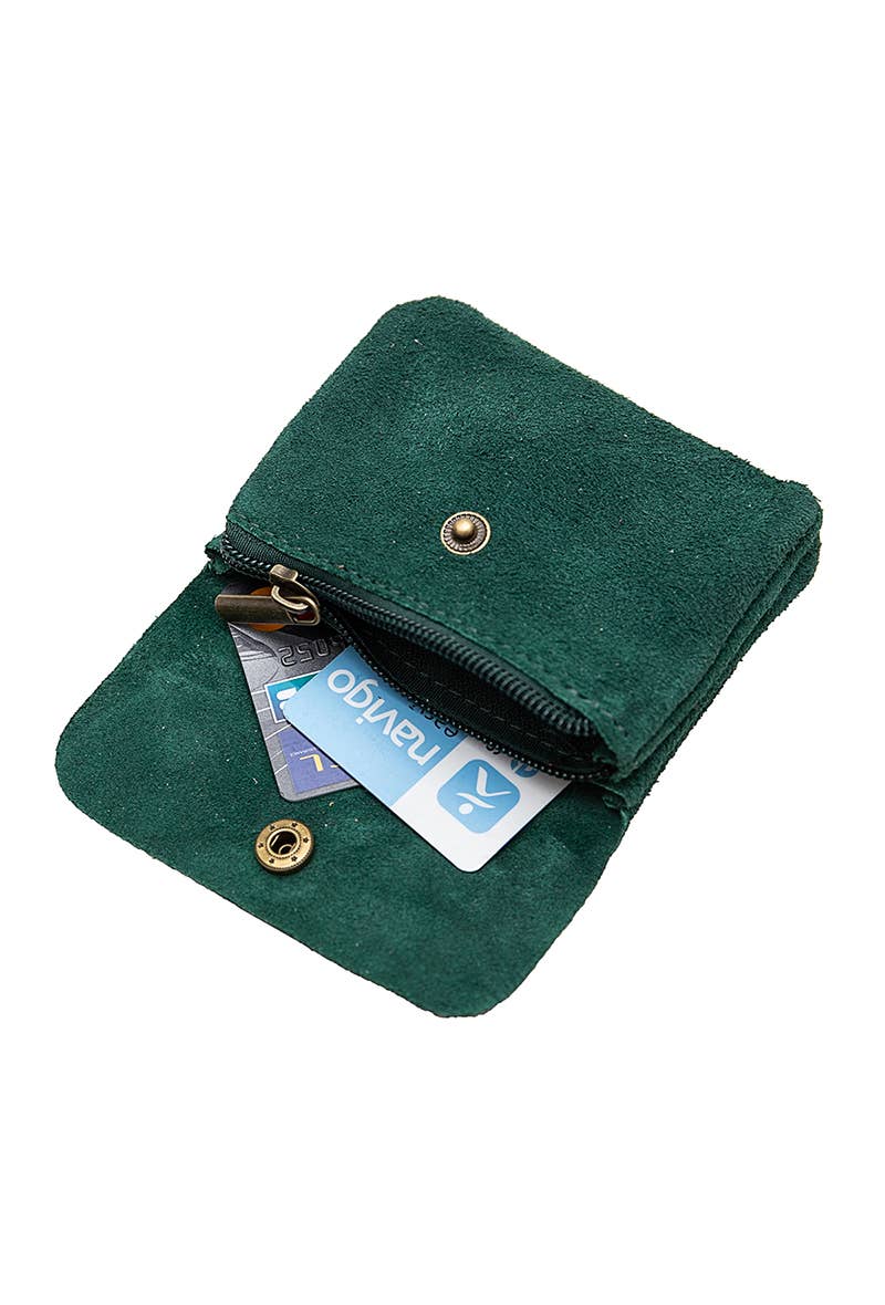 Small Leather purse: Green