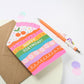 Rainbow Sprinkle Cake Die Cut Luxury Birthday Card For Kids