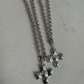 Chunky Cross Necklace : Silver