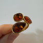 Amber Crystal Ring