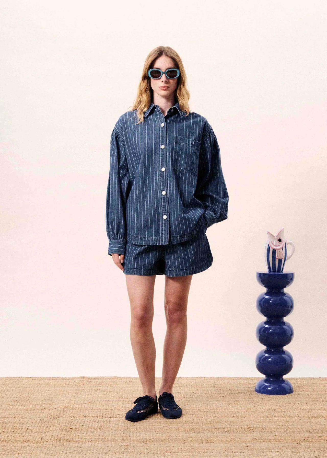 SHORT CHICAMIA BLUE DENIM