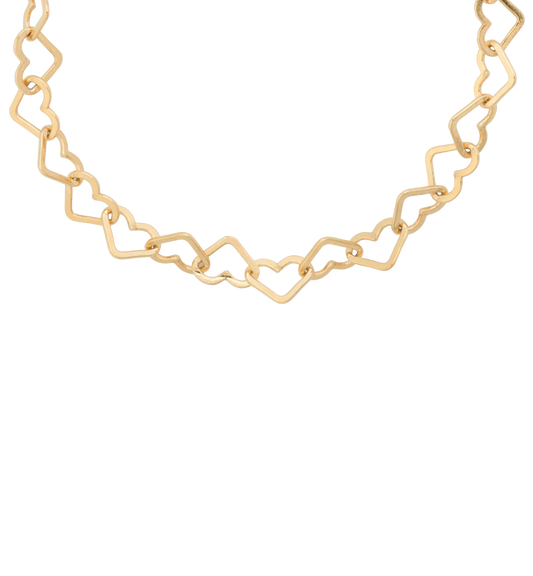 Linked Hearts Bracelet : Gold