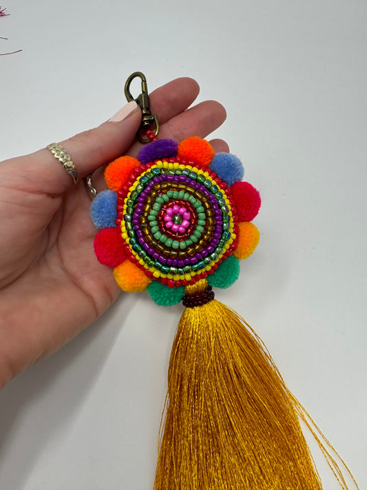 Tassel Beaded Keyring