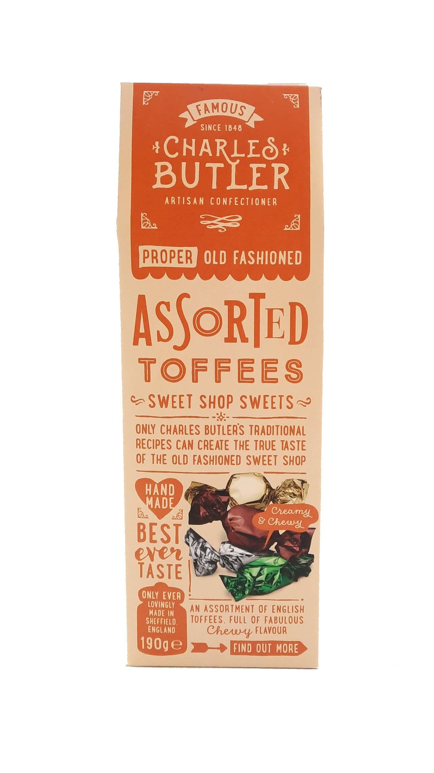 Charles Butler Assorted Toffee 190g