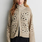 Crosette Knit Cardigan