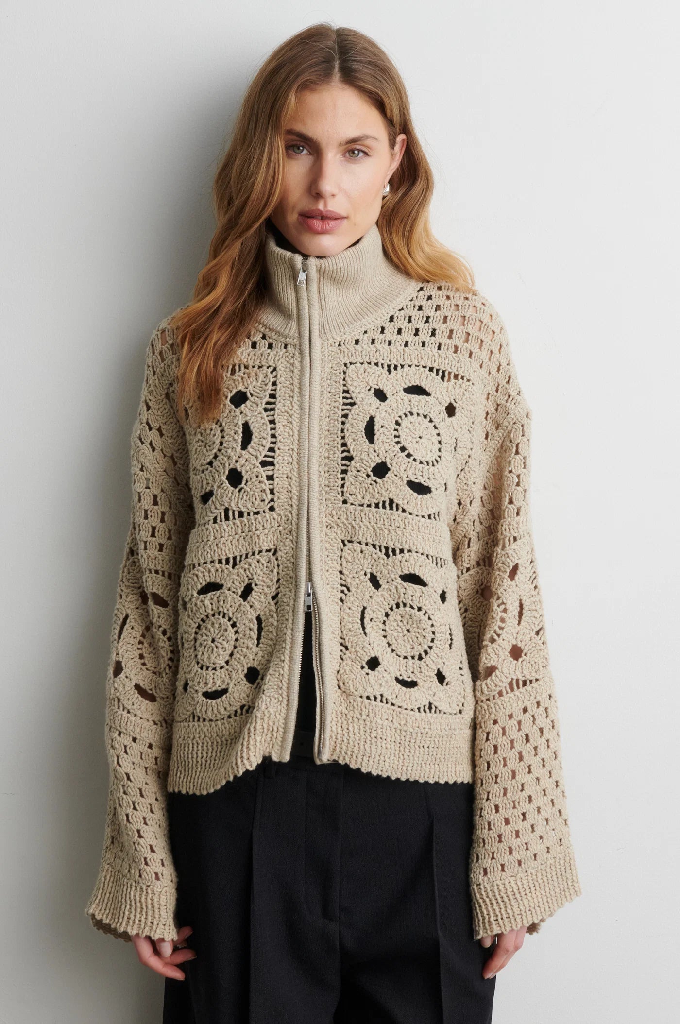 Crosette Knit Cardigan