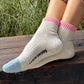 Color Block Girlfriend Socks : Grey Pink