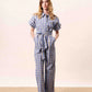 OCEANUS JUMPSUIT AZURE BLUE