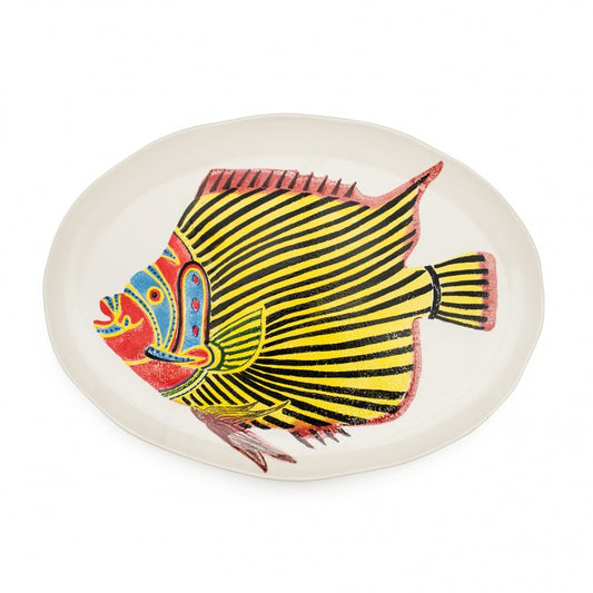 Oval Yellow Fish Platter