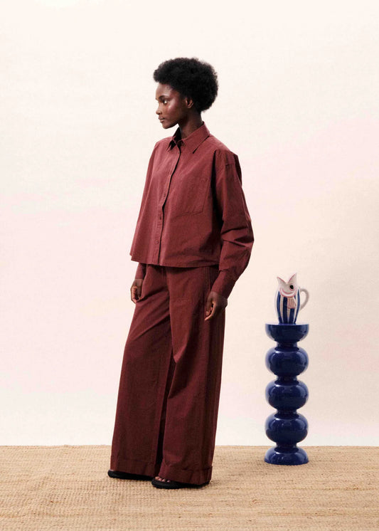 ULUNA BORDEAUX TROUSERS
