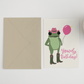 Howdy birthday A6/5x7 card: Cello Bag (Biodegradeable) / A6