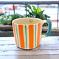 Mug : stripe orange