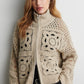 Crosette Knit Cardigan