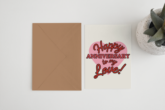 Happy Anniversary card:
