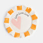 Love Love Love plate