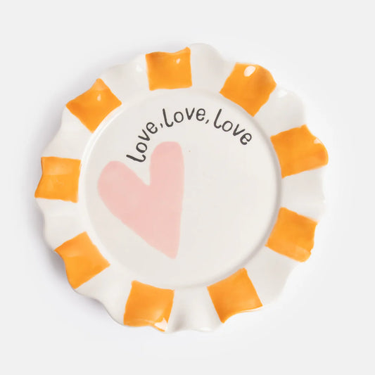 Love Love Love plate