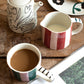 Teal/Lilac Stripe Large Mug