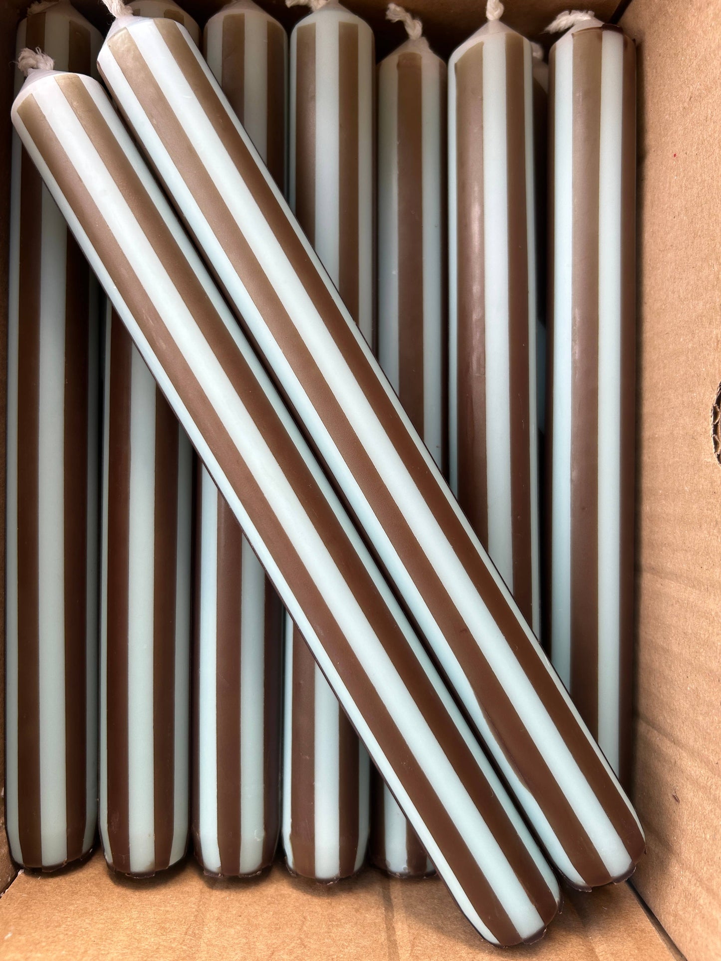 AUTUMN PINSTRIPES INDIVIDUAL : Apricot/rust red