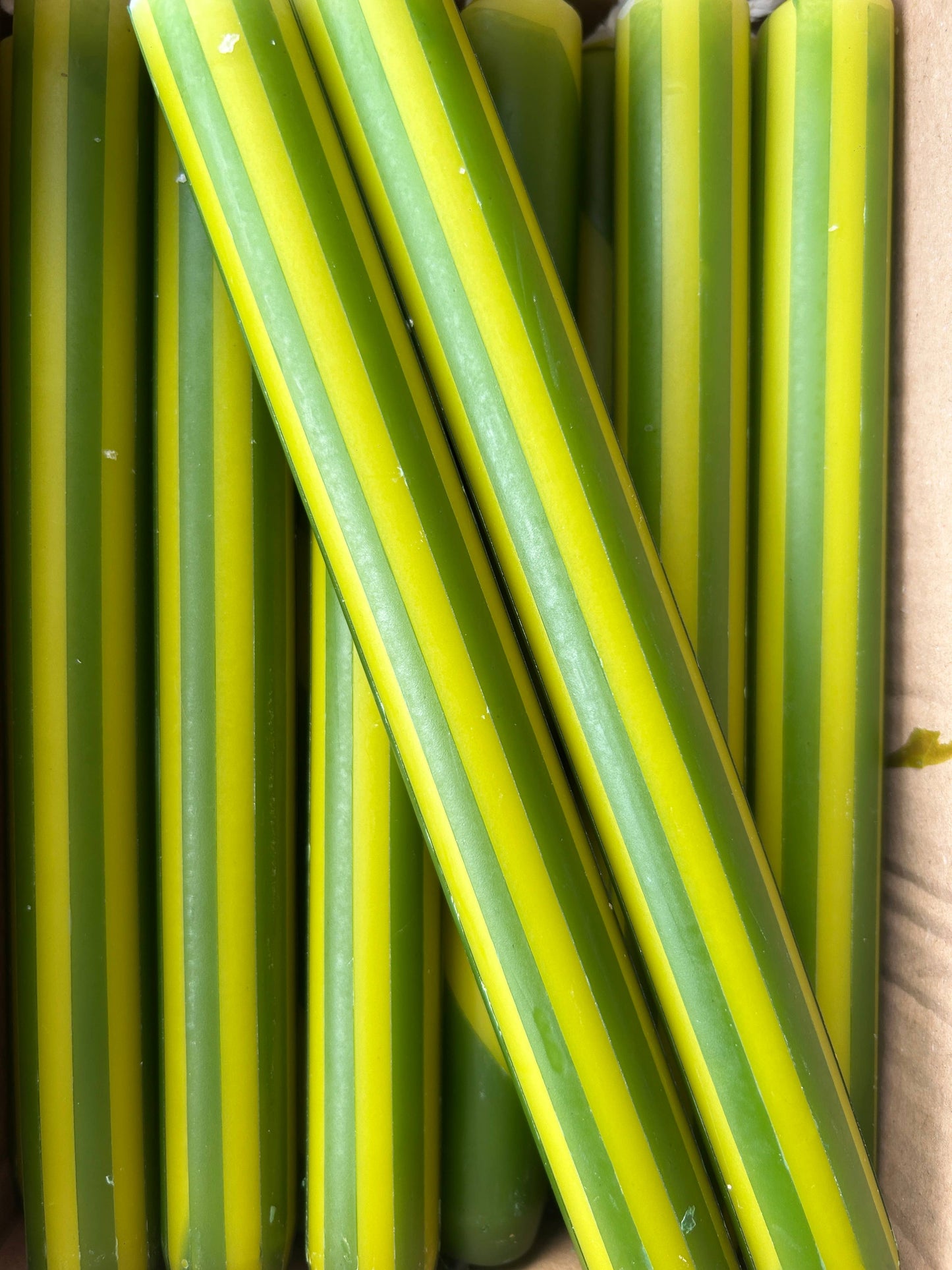 AUTUMN PINSTRIPES INDIVIDUAL : Apricot/rust red